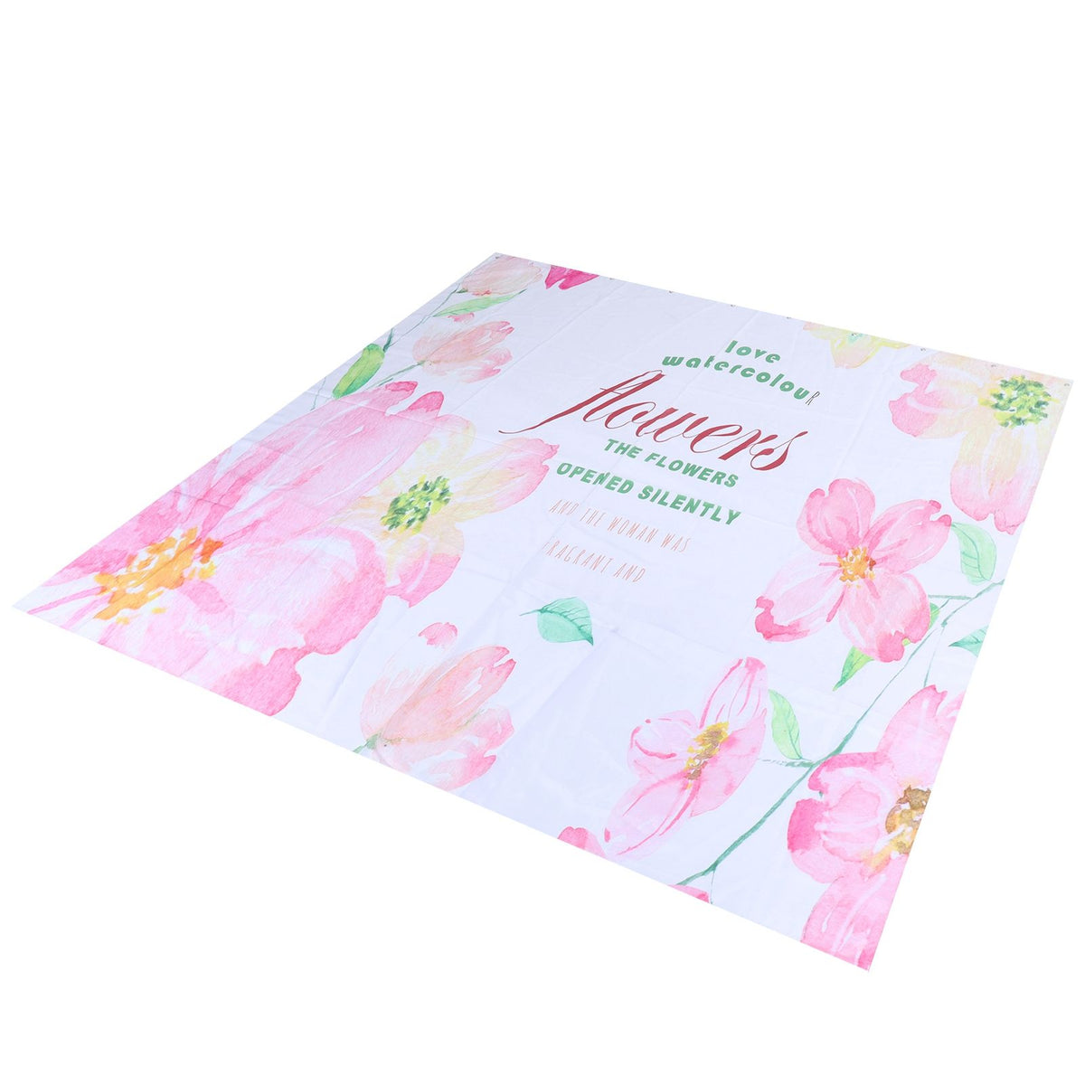 Summer Floral Pattern Shower Curtain with Hook Bathroom Curtain for Home Bathtubs180x200cm