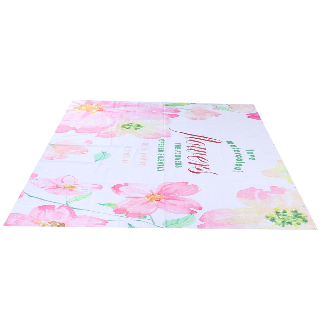 Summer Floral Pattern Shower Curtain with Hook Bathroom Curtain for Home Bathtubs180x200cm