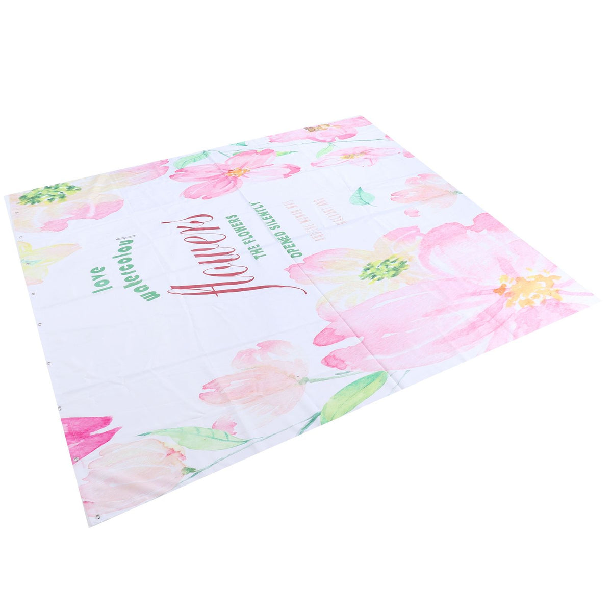 Summer Floral Pattern Shower Curtain with Hook Bathroom Curtain for Home Bathtubs180x200cm