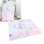 Summer Floral Pattern Shower Curtain with Hook Bathroom Curtain for Home Bathtubs180x200cm