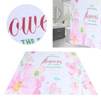 Summer Floral Pattern Shower Curtain with Hook Bathroom Curtain for Home Bathtubs180x200cm