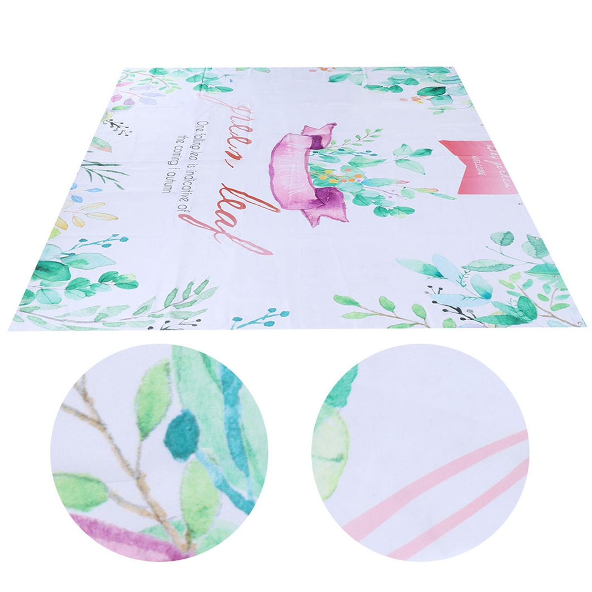 Plant Pattern Shower Curtain Innovative Waterproof Bath Curtain for Bathroom Home Bathtubs150x180cm