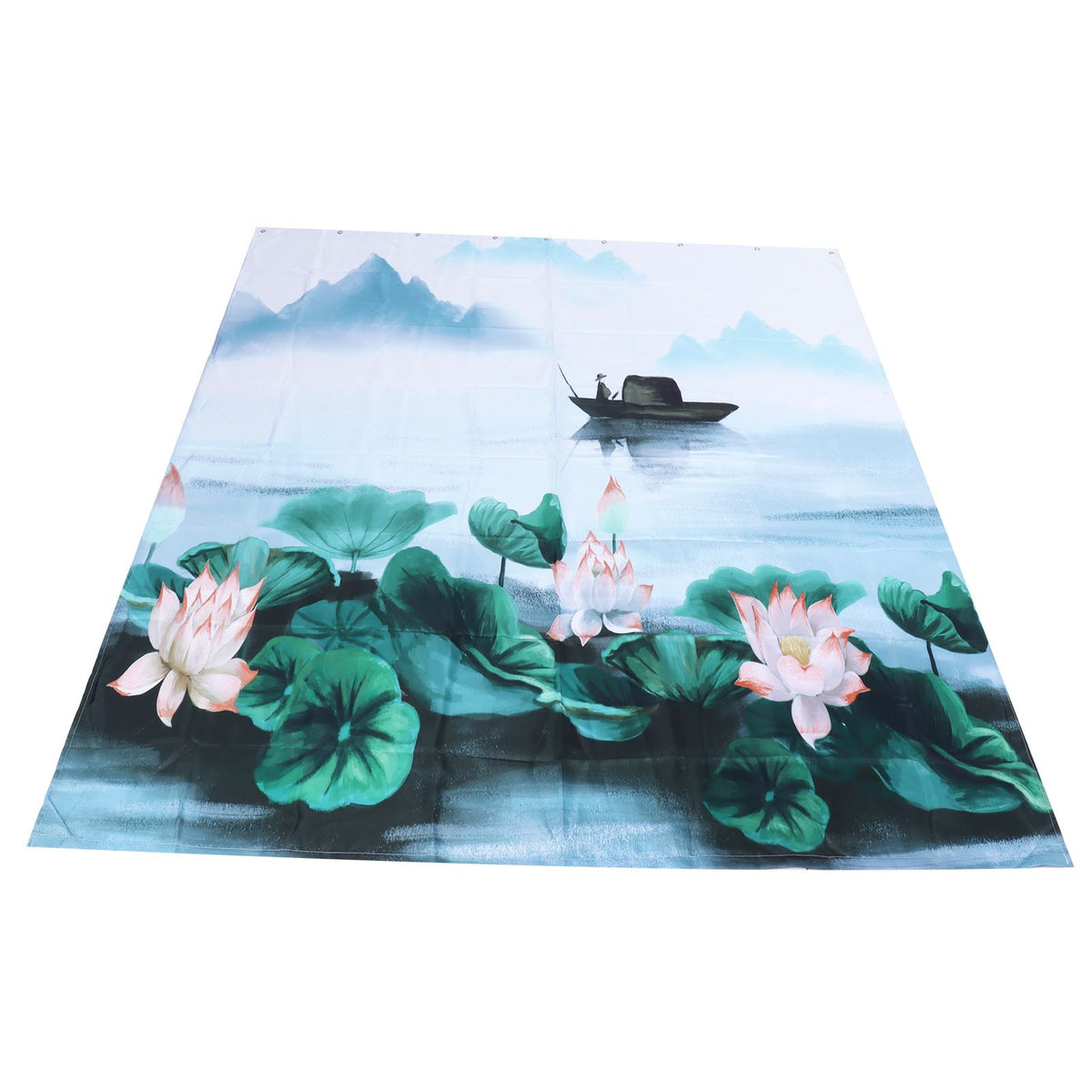 Blackout Curtains Waterproof Flower Pattern Shower Curtain Window Panels for Bedroom Living Room Study HotelL