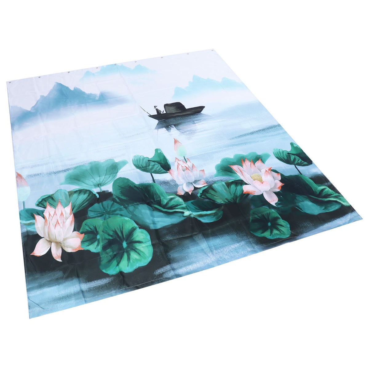 Blackout Curtains Waterproof Flower Pattern Shower Curtain Window Panels for Bedroom Living Room Study HotelL