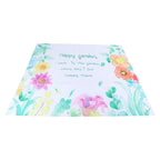 Floral Pattern Shower Curtain Summer Polyester Waterproof Curtain Bathroom Home Decoration5.9x5.9ft