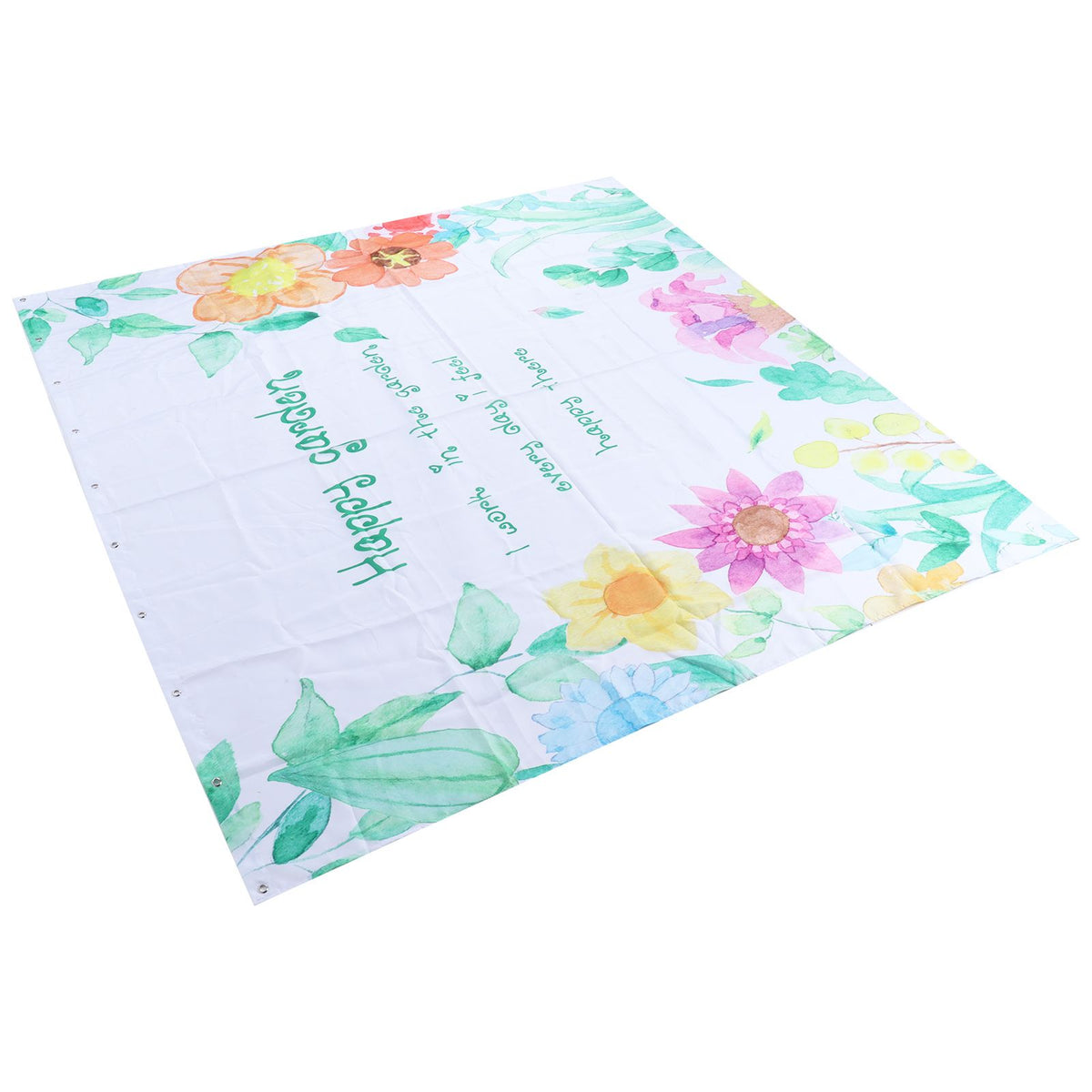 Floral Pattern Shower Curtain Summer Polyester Waterproof Curtain Bathroom Home Decoration5.9x6.6ft