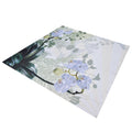 Flower Plants Pattern Shower Curtain Waterproof Polyester Bathroom Curtain with Hooks180x200cm