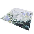 Flower Plants Pattern Shower Curtain Waterproof Polyester Bathroom Curtain with Hooks180x200cm