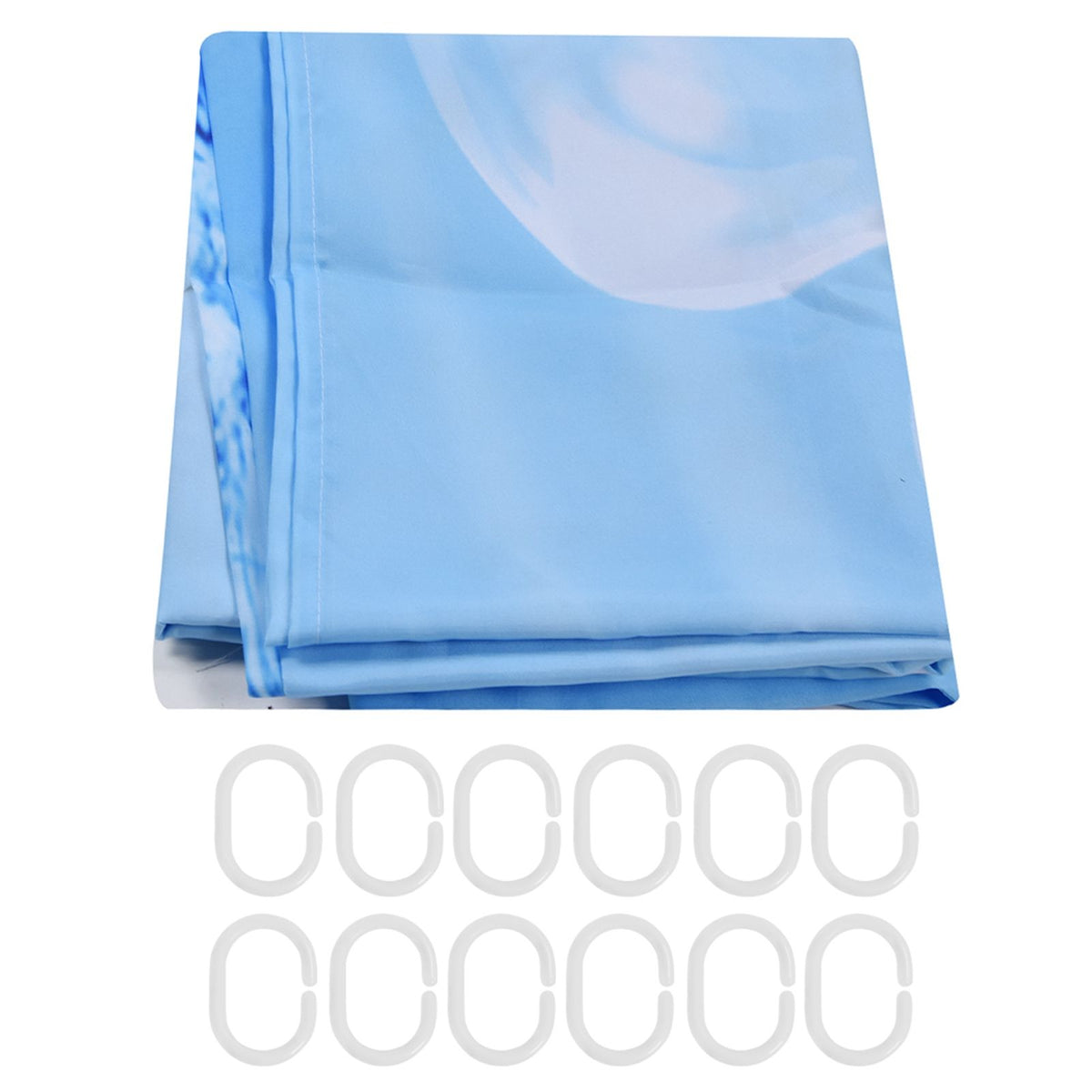 Innovative Pattern Curtain Waterproof Bright Color Shower Curtain for Bathroom Home Bathtub180x180cm