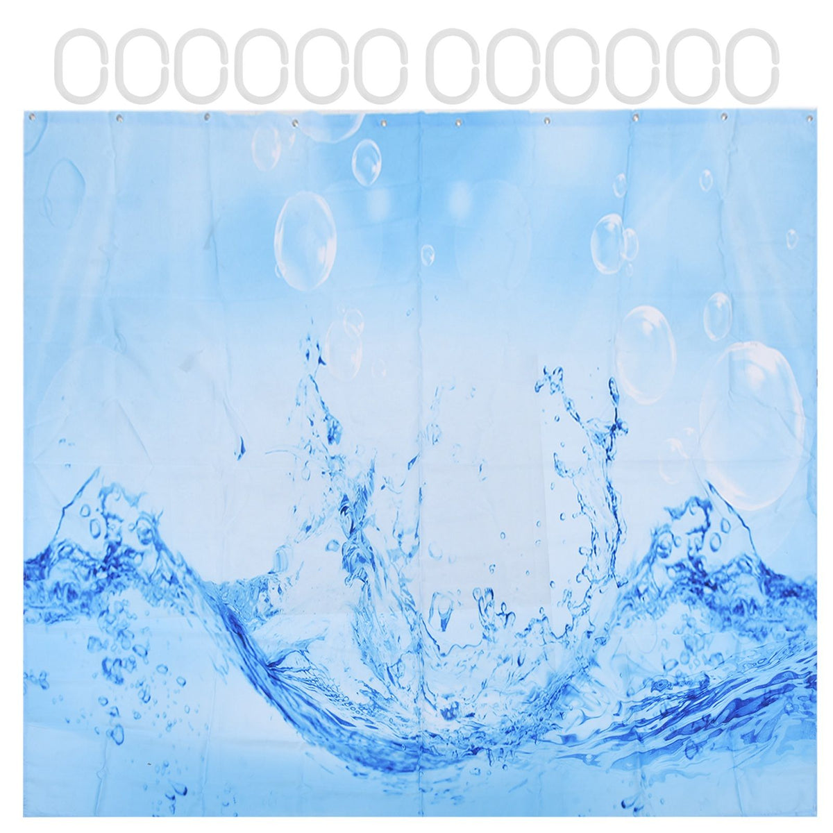 Innovative Pattern Curtain Waterproof Bright Color Shower Curtain for Bathroom Home Bathtub180x200cm