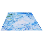 Bathroom Curtain with Hook Waterproof Elastic Hanging Shower Curtain for Home Bathtub150x180cm