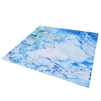 Bathroom Curtain with Hook Waterproof Elastic Hanging Shower Curtain for Home Bathtub150x180cm