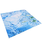 Bathroom Curtain with Hook Waterproof Elastic Hanging Shower Curtain for Home Bathtub150x180cm
