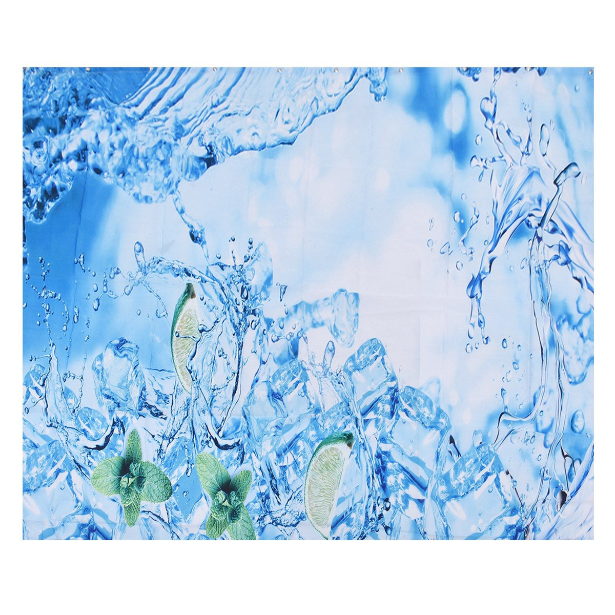 Bathroom Curtain with Hook Waterproof Elastic Hanging Shower Curtain for Home Bathtub150x180cm
