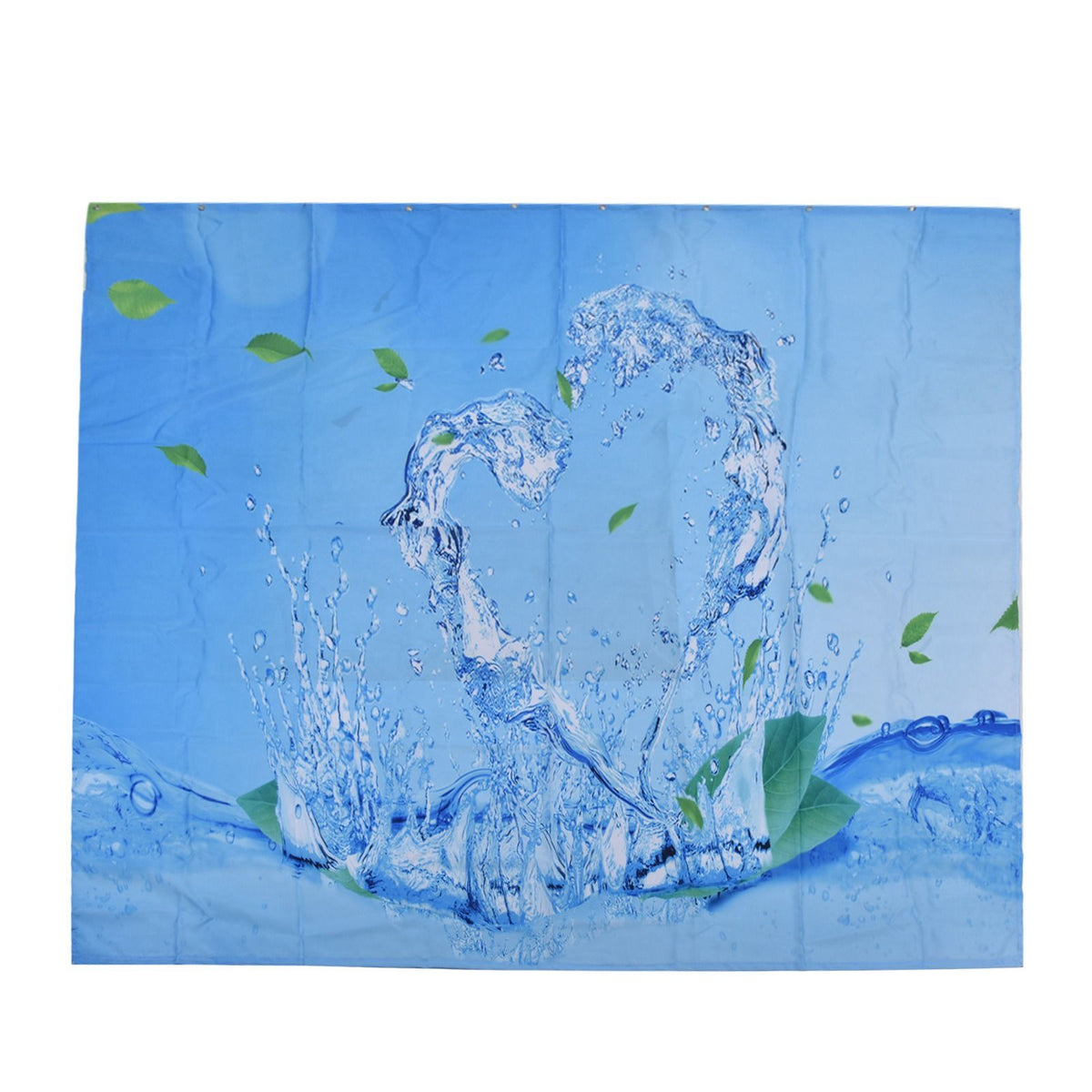 Shower Curtain Waterproof Polyester Blackout Curtain with Hook for Bathroom Home Decoration180x180cm