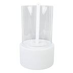 Table Top Fireplace Potable Smokeless Indoor Outdoor Tabletop Fireplace Centerpiece for Home White