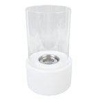 Table Top Fireplace Potable Smokeless Indoor Outdoor Tabletop Fireplace Centerpiece for Home White