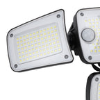 Solar Outdoor Light with Motion Sensor IP65 Water Proof 270° Wide Angle Flood Wall Mount 3 Modes for Backyard Yard