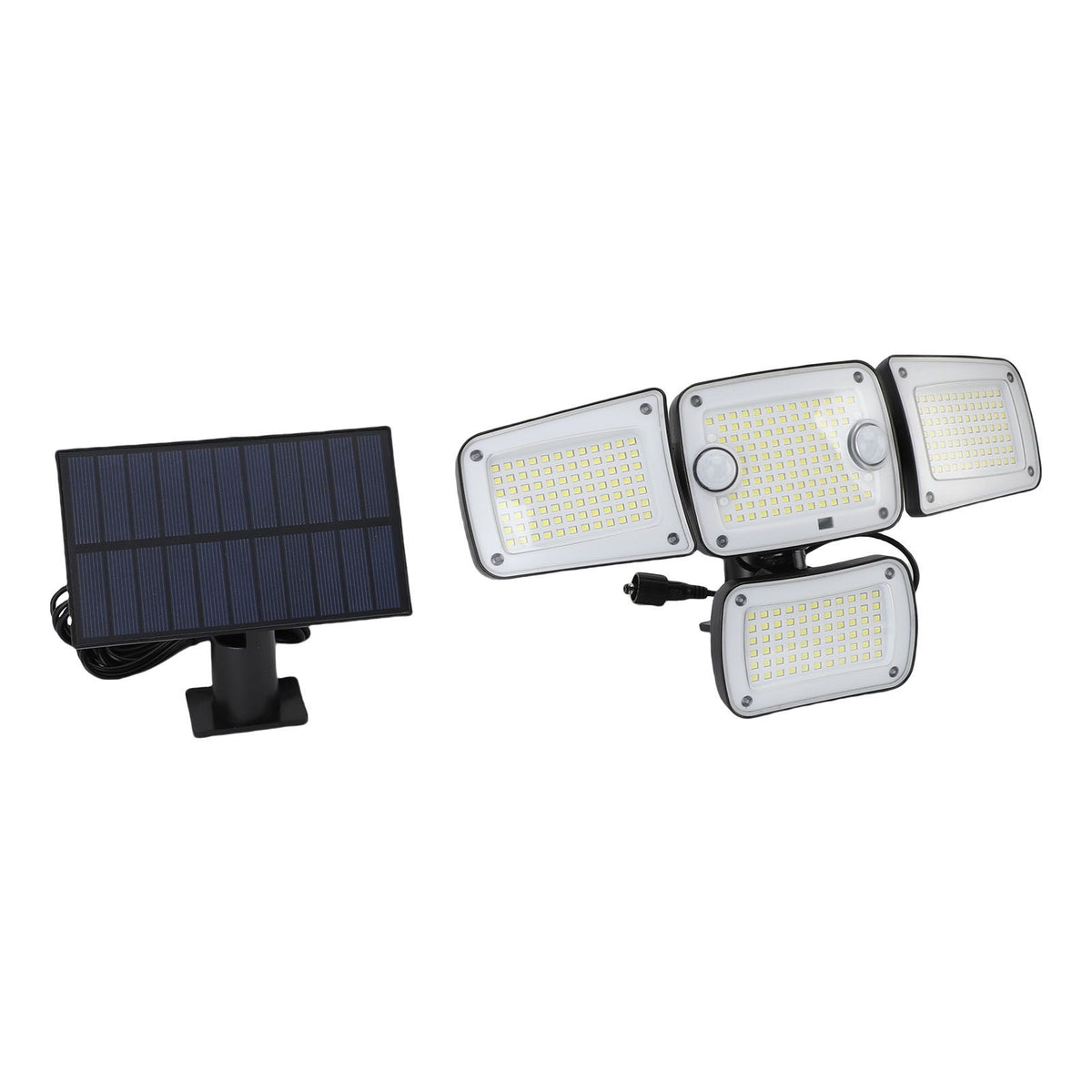 Solar Outdoor Light with Motion Sensor IP65 Water Proof 270° Wide Angle Flood Wall Mount 3 Modes for Backyard Yard