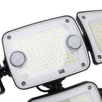 Solar Outdoor Light with Motion Sensor IP65 Water Proof 270° Wide Angle Flood Wall Mount 3 Modes for Backyard Yard