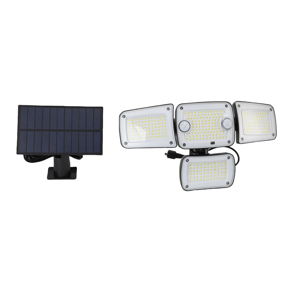 Solar Outdoor Light with Motion Sensor IP65 Water Proof 270° Wide Angle Flood Wall Mount 3 Modes for Backyard Yard