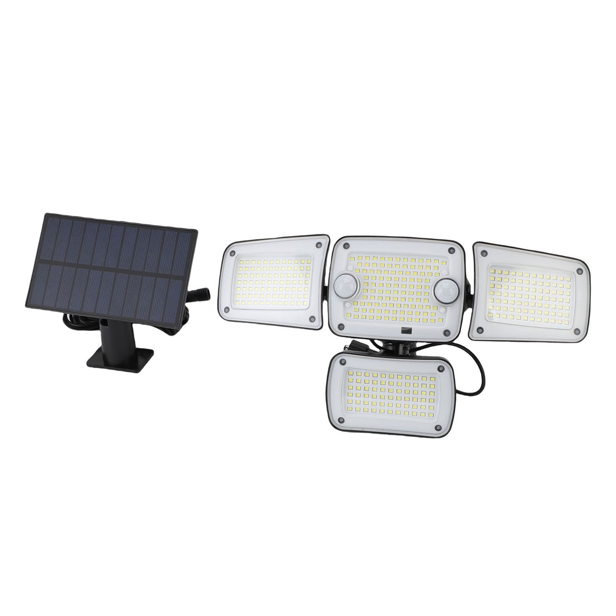 Solar Outdoor Light with Motion Sensor IP65 Water Proof 270° Wide Angle Flood Wall Mount 3 Modes for Backyard Yard