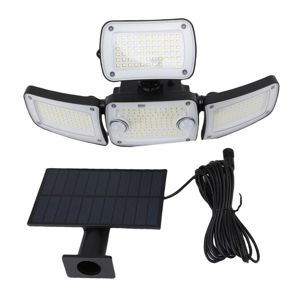 Solar Outdoor Light with Motion Sensor IP65 Water Proof 270° Wide Angle Flood Wall Mount 3 Modes for Backyard Yard