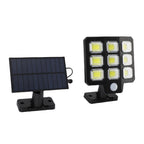 Outdoor Solar Light 240 LEDs 3000LM 6500K 3 Modes IP65 Waterproofing Solar Flood Light with Remote Control and 16ft Cable