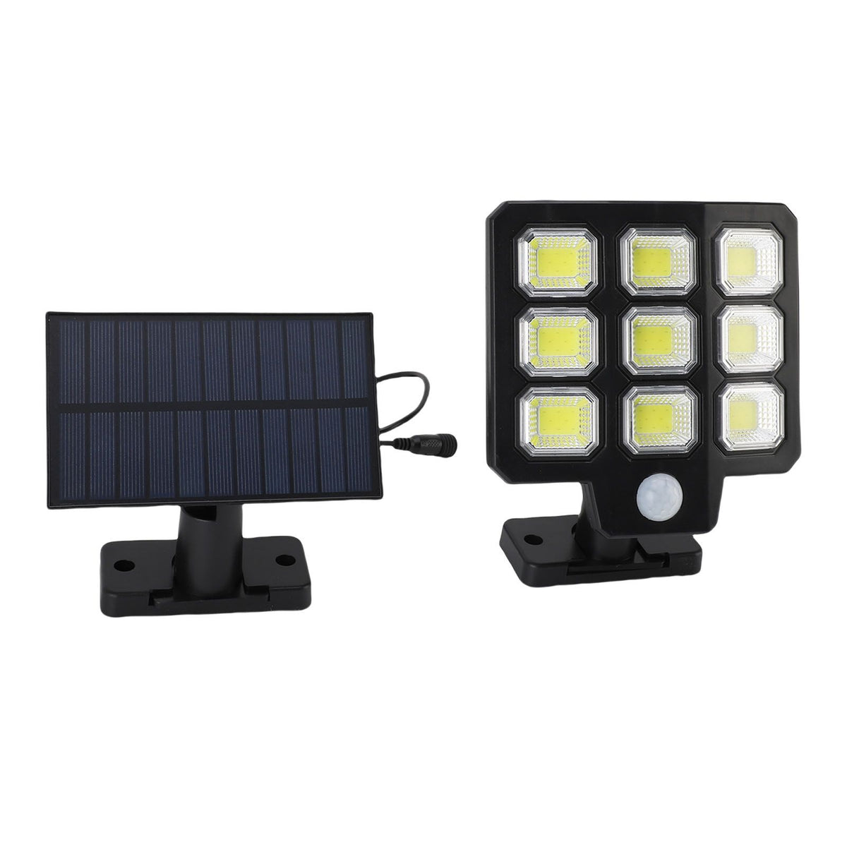 Outdoor Solar Light 240 LEDs 3000LM 6500K 3 Modes IP65 Waterproofing Solar Flood Light with Remote Control and 16ft Cable