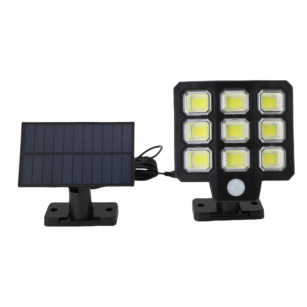 Outdoor Solar Light 240 LEDs 3000LM 6500K 3 Modes IP65 Waterproofing Solar Flood Light with Remote Control and 16ft Cable