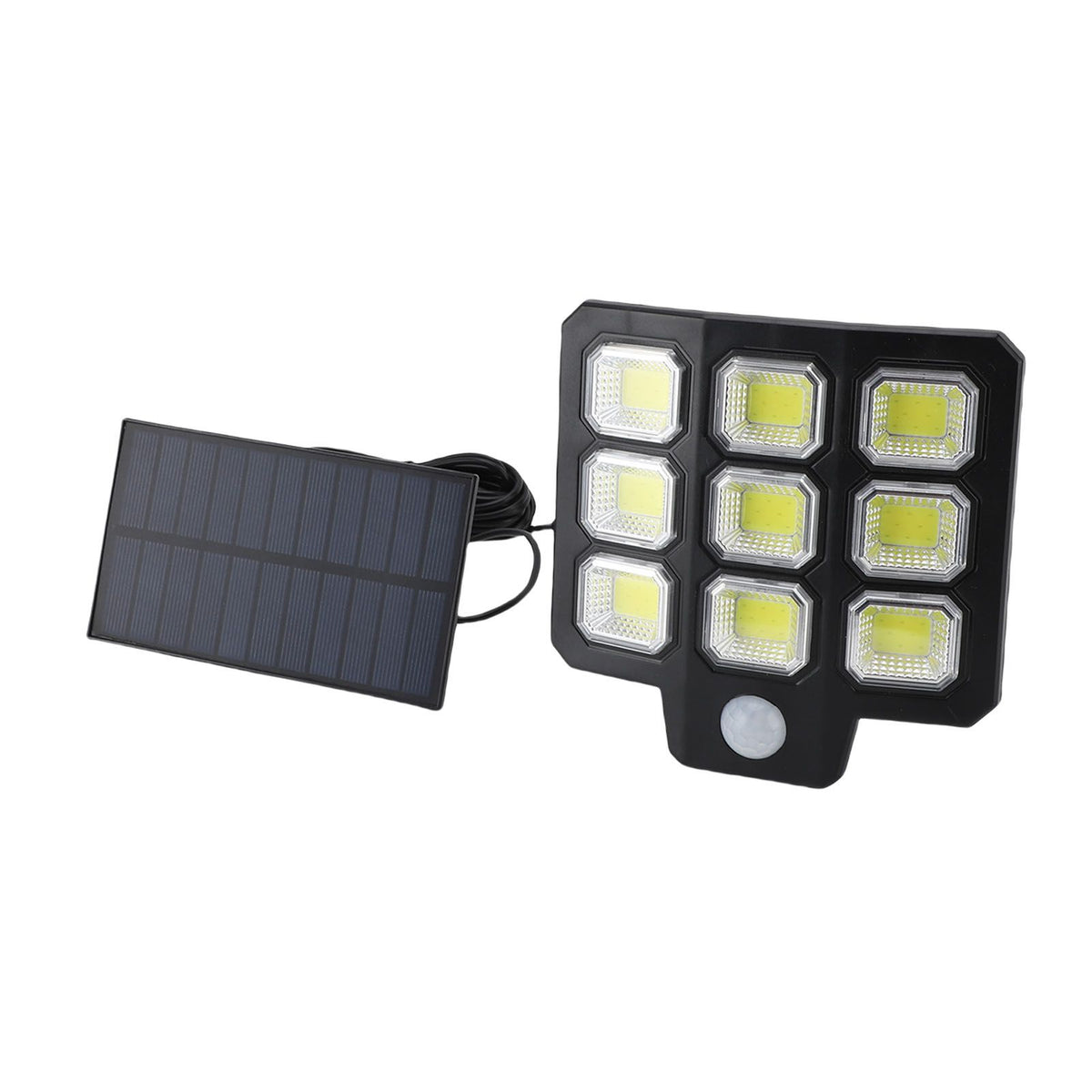 Outdoor Solar Light 240 LEDs 3000LM 6500K 3 Modes IP65 Waterproofing Solar Flood Light with Remote Control and 16ft Cable