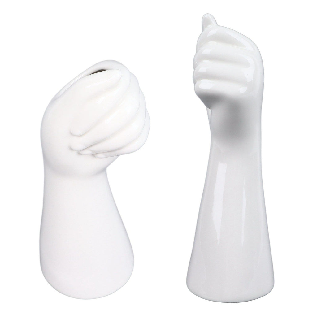 Human Body Ceramic Hand Vase Decorative Crafts Creative Living Room Ornament Vase
