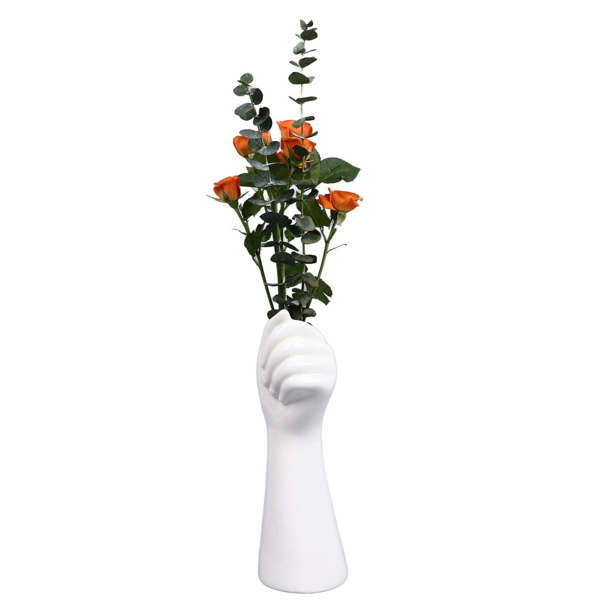 Human Body Ceramic Hand Vase Decorative Crafts Creative Living Room Ornament Vase