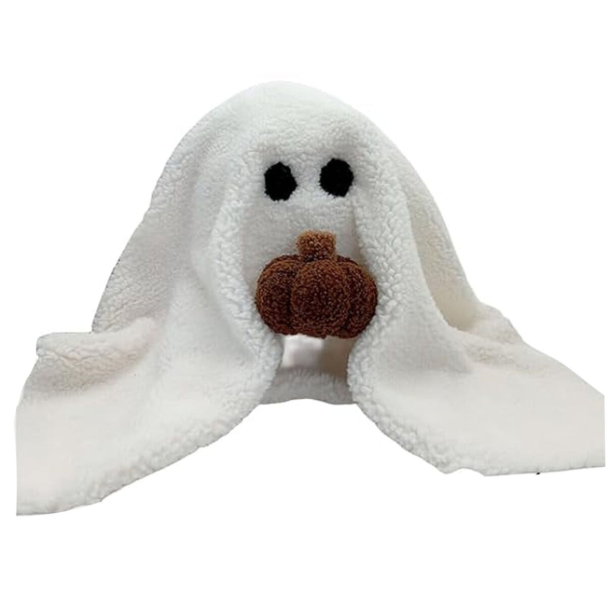 Ghost with Pumpkin Pillow Cute PP Cotton Stuffed Ghost Throw Pillow for Festive Party Haunted House Decor