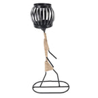 Modern Iron Figure Candlestick Holder Metal Rustic Candle Stand Art Ornament Living Room Table Decoration 7150V-08 Girls Overhead Lantern B