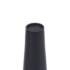 Small Flower Vase Innovative Nordic Aluminum Decorative Narrow Neck Taper Floral Vase for TV Cabinet Dining Table Black Large