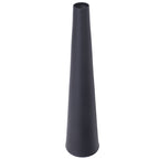 Small Flower Vase Innovative Nordic Aluminum Decorative Narrow Neck Taper Floral Vase for TV Cabinet Dining Table Black Small