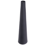 Small Flower Vase Innovative Nordic Aluminum Decorative Narrow Neck Taper Floral Vase for TV Cabinet Dining Table Black Small