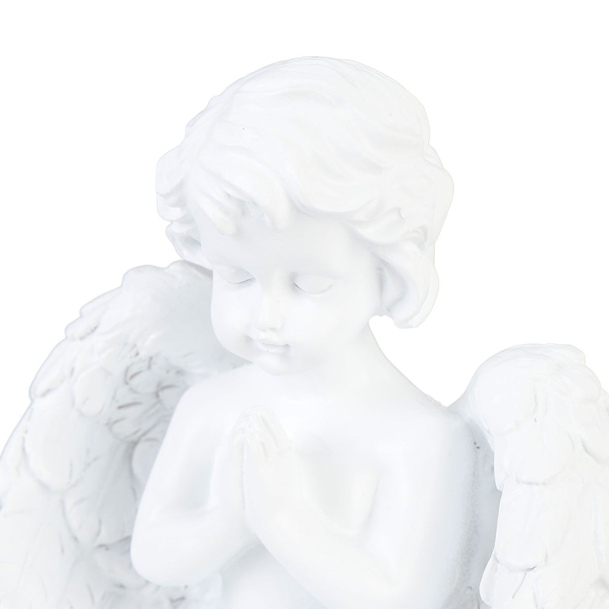Candle Holder Ornament Cute Vintage Praying Figurine Desktop Statue for Living Room Entrance Decoration