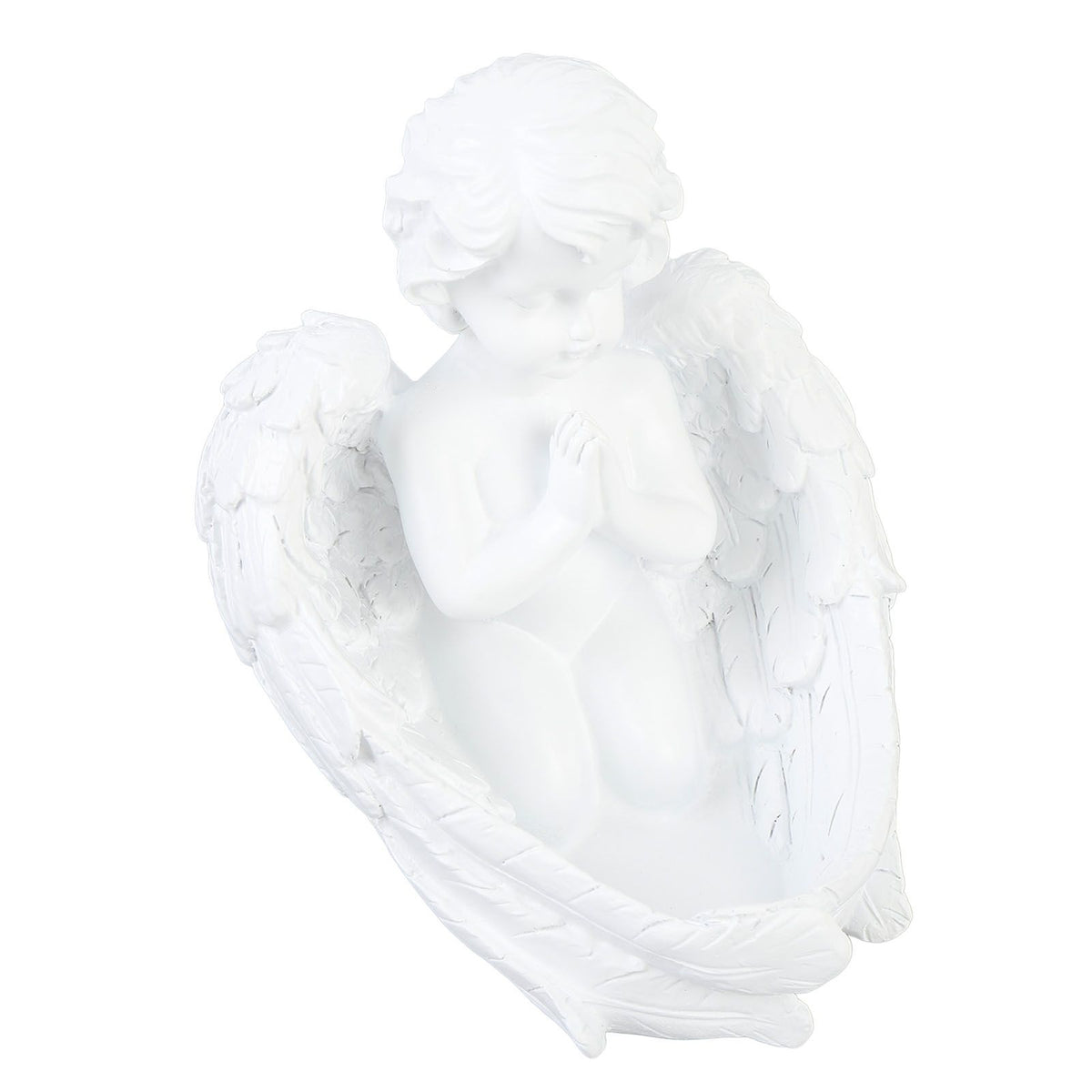 Candle Holder Ornament Cute Vintage Praying Figurine Desktop Statue for Living Room Entrance Decoration