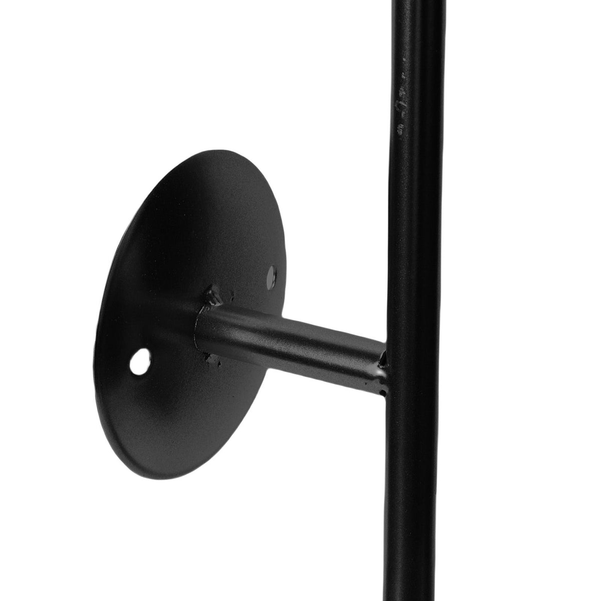 2pcs Wall Mount Candle Holders Decor for Home Modern Vintage Large Candlestick Art for Dining Room Fireplace Living Room Bedroom 25.0in Black