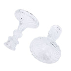 Candlestick Holders Set Clear Glass Taper Candle Holders for Wedding Party Romantic Dinner Festival Windowsill Decor 2pcs