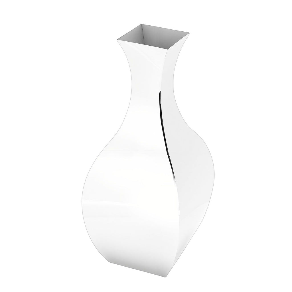 Polished Stainless Steel Vase Nordic Modern Flower Vase for Home Living Room Decor Tabletop Ornament