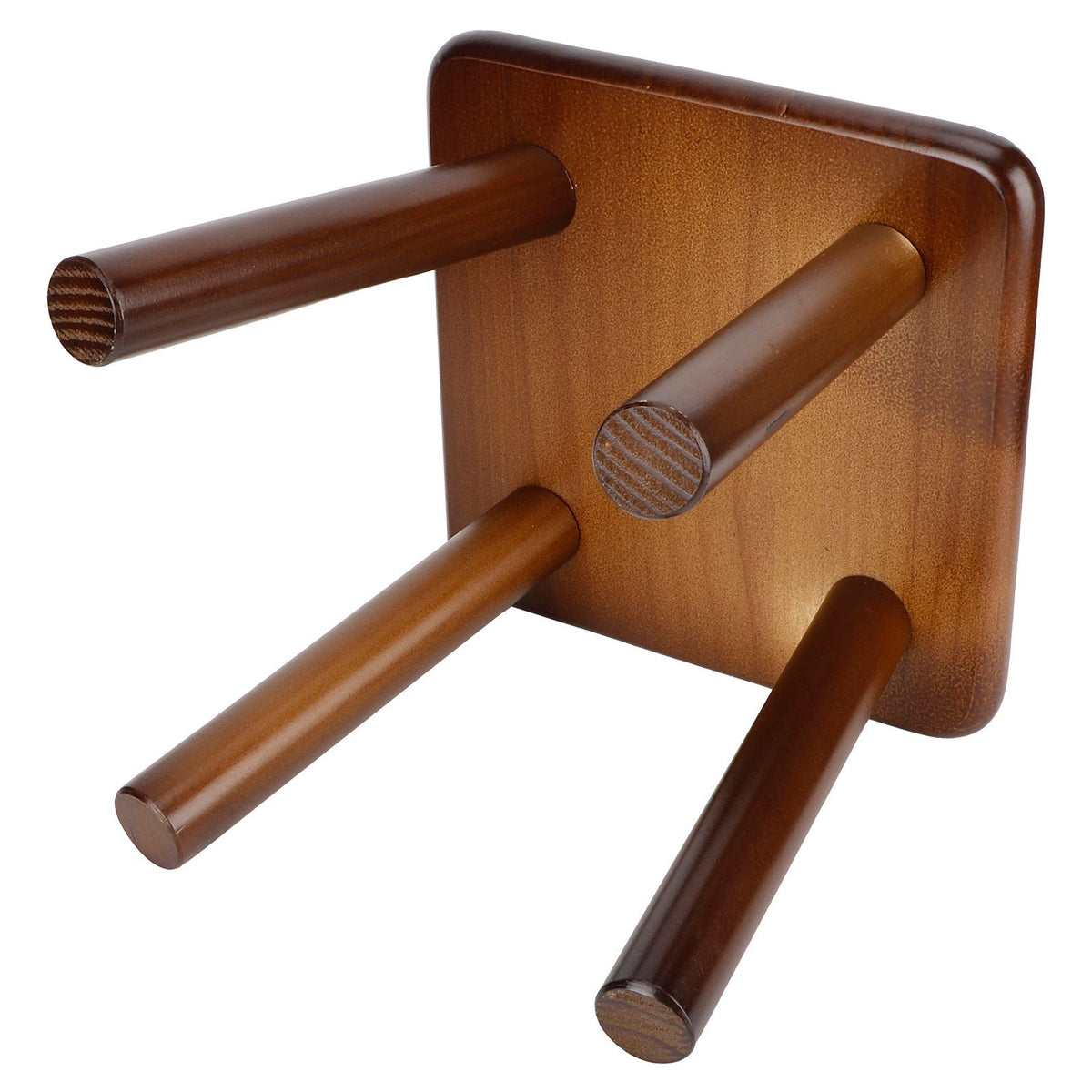 Multi Purpose Household Wood Stools Cute Small Bench Child Seat DIY Furniture Stool(Square NutBrown )