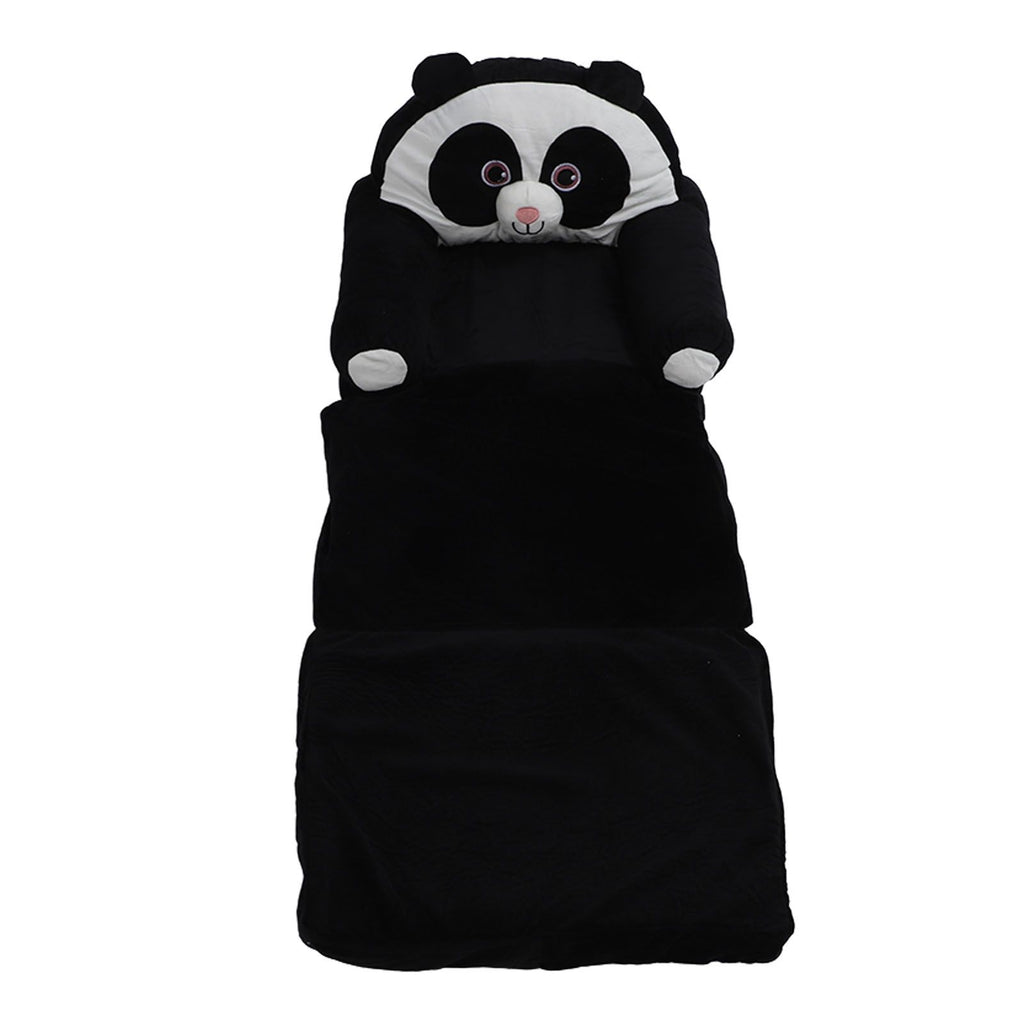 Foldable Kids Sofa Cute Cartoon Design Short Plush Soft Comfortable Portable Children Couch for Home Panda
