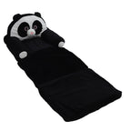 Foldable Kids Sofa Cute Cartoon Design Short Plush Soft Comfortable Portable Children Couch for Home Panda