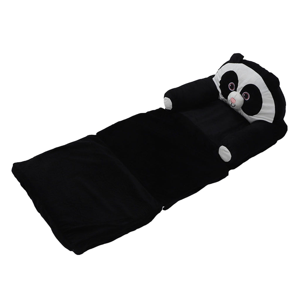 Foldable Kids Sofa Cute Cartoon Design Short Plush Soft Comfortable Portable Children Couch for Home Panda