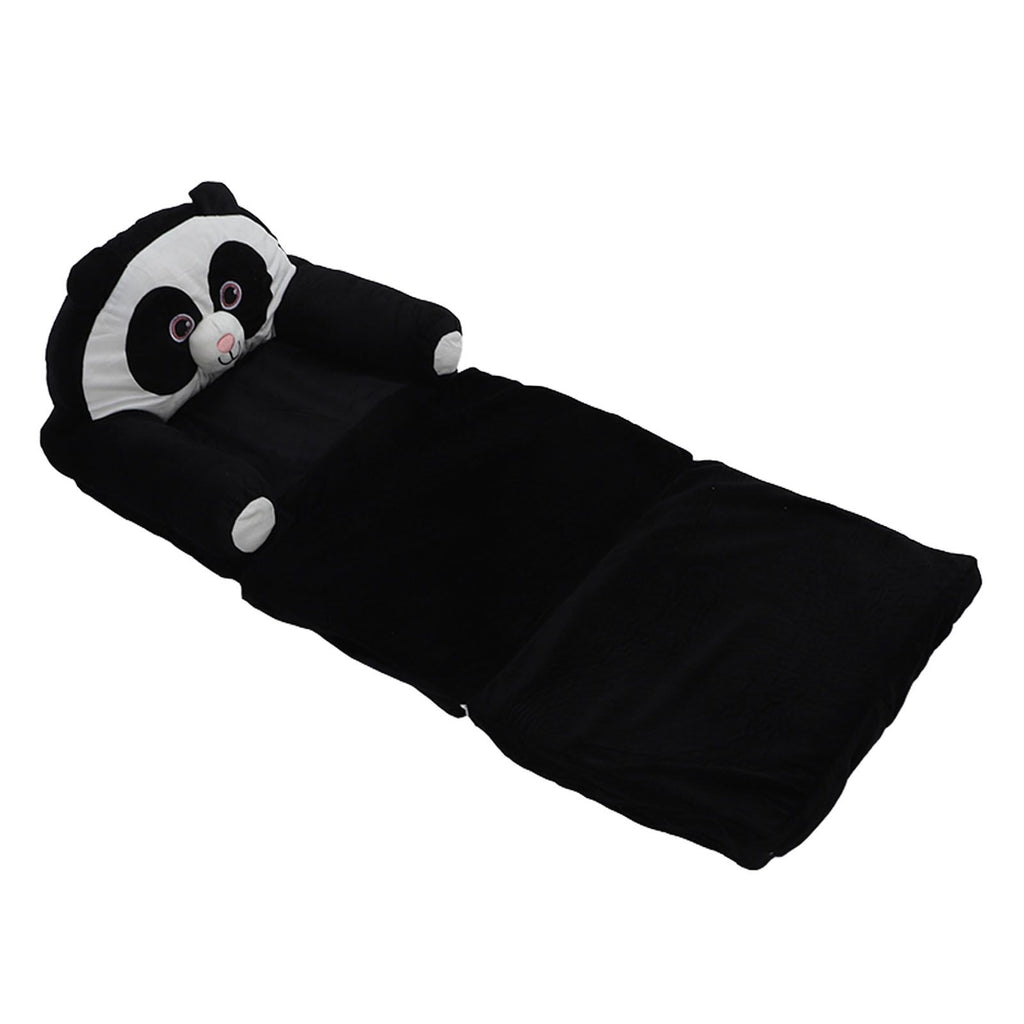 Foldable Kids Sofa Cute Cartoon Design Short Plush Soft Comfortable Portable Children Couch for Home Panda