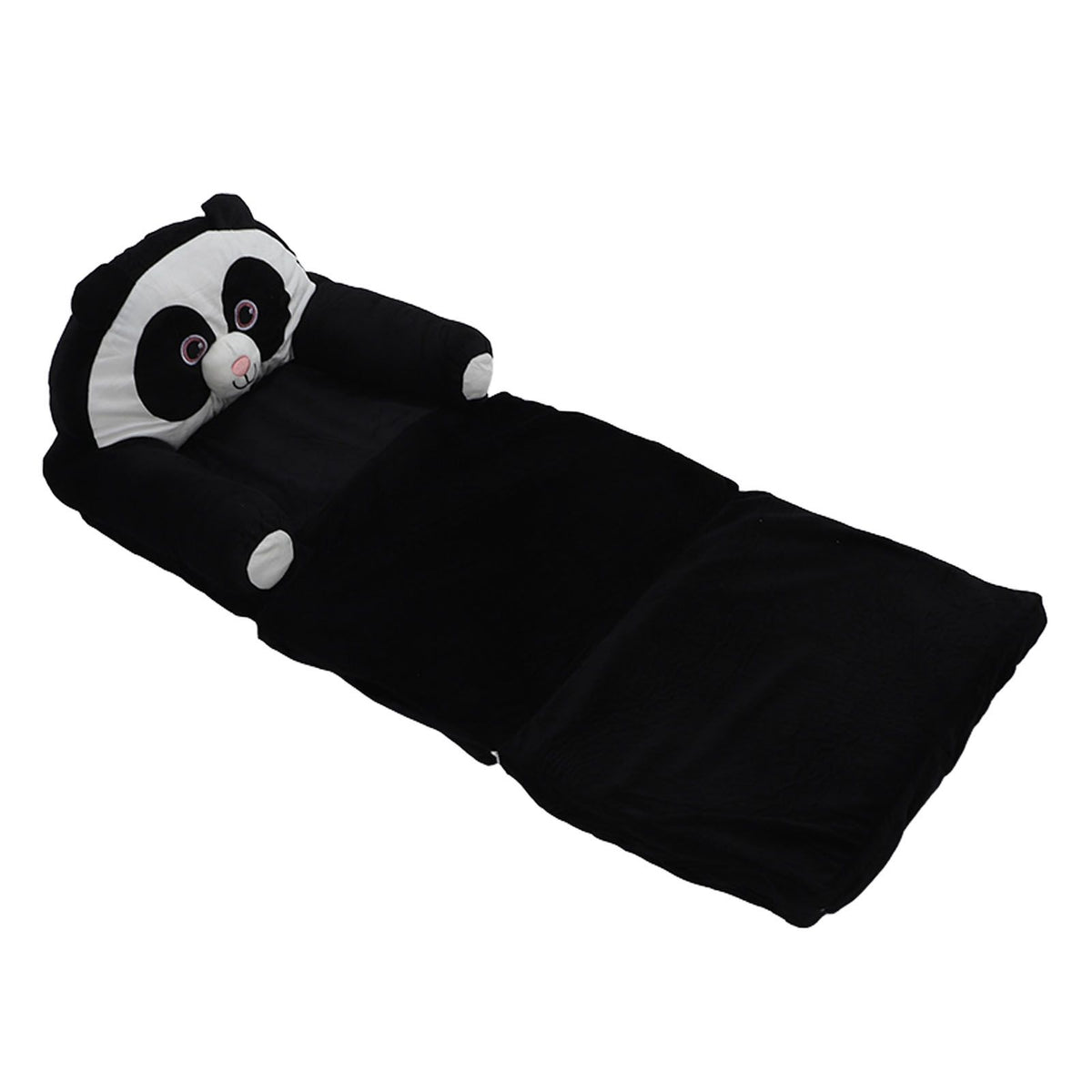 Foldable Kids Sofa Cute Cartoon Design Short Plush Soft Comfortable Portable Children Couch for Home Panda