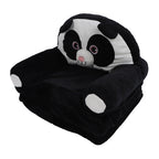 Foldable Kids Sofa Cute Cartoon Design Short Plush Soft Comfortable Portable Children Couch for Home Panda